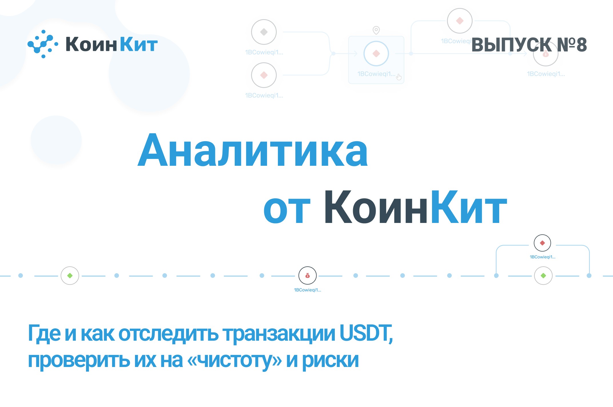 Аналитика от КоинКит №8: Где и как отследить транзакции USDT, проверить их на «чистоту» и риски